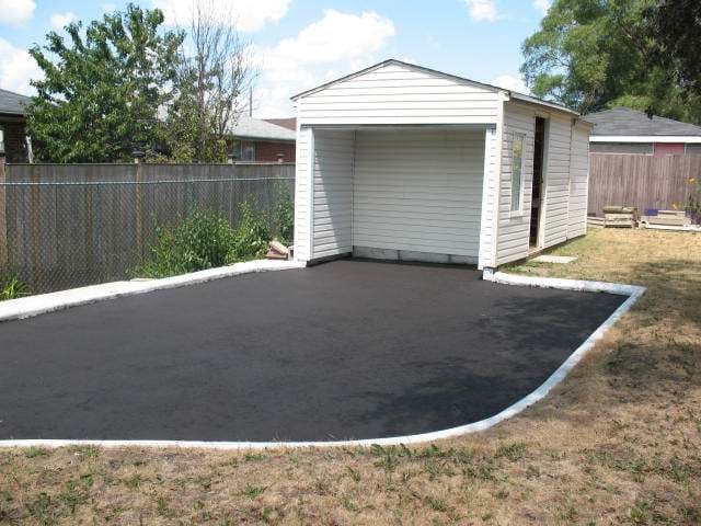 Outdoor car storage on a private driveway, Keele and Sheppard